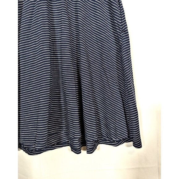 Toad & Co Nautical Blue Striped Sleeveless Dress Size S Athletic Tennis Pockets - Picture 5 of 8